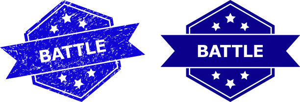 六角战斗水印与grunged纹理图片下载