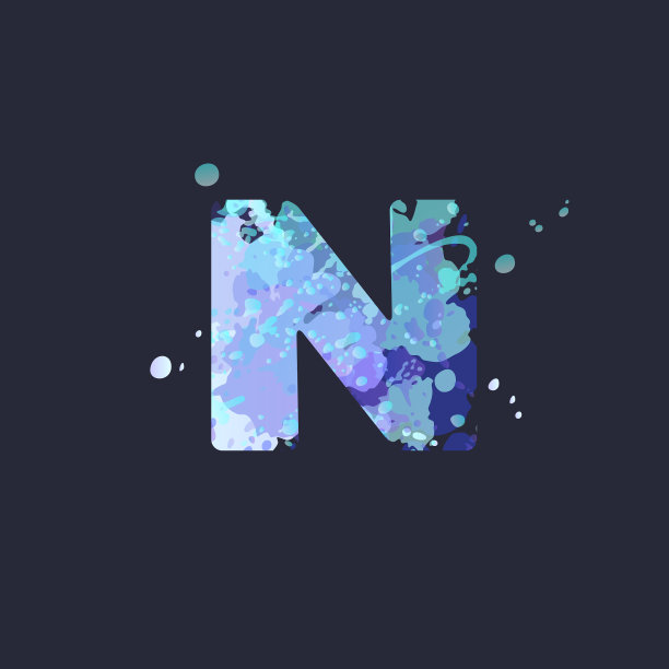 粗体字母冬季霜冻设计图片下载