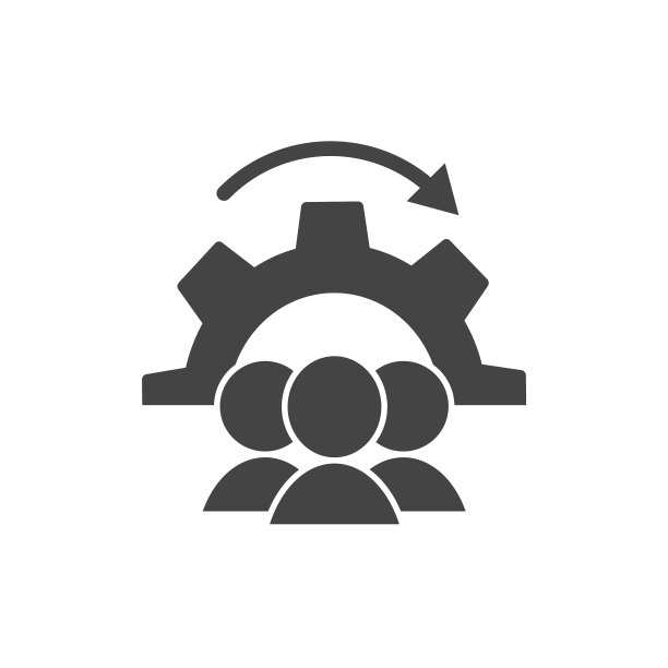 工作流程图标上的白色隔离背景图片下载