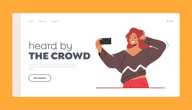 少女在智能手机上自拍图片下载