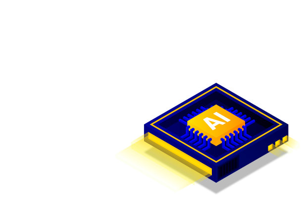 人工智能ai网页横幅等距图片下载