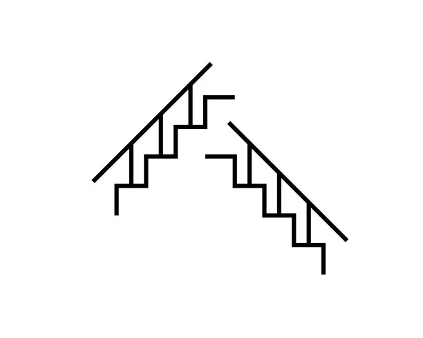 楼梯上下标志设置楼梯图标图片下载