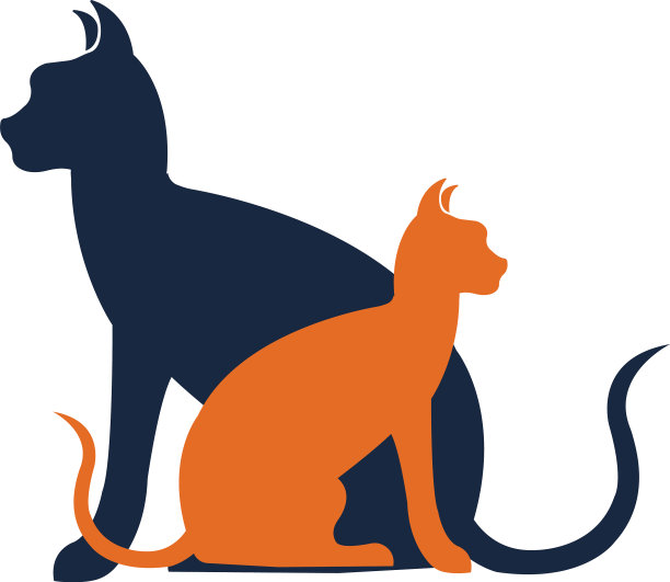 猫标志符号设计模板图片下载