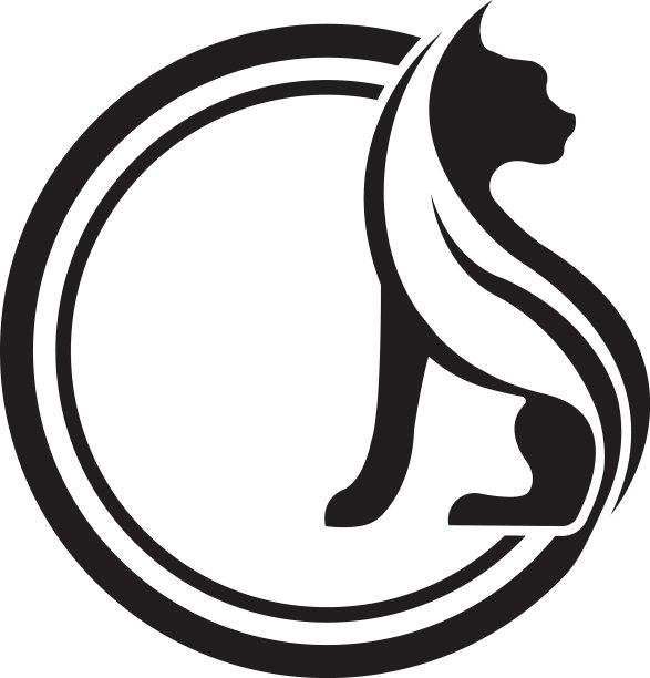 猫标志符号设计模板图片下载