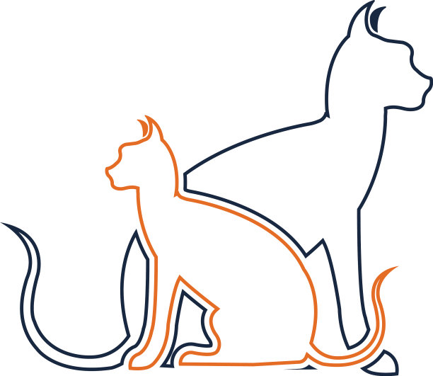 猫标志符号设计模板图片下载