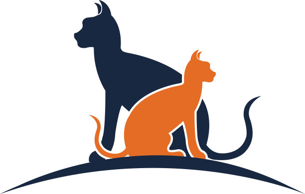 猫标志符号设计模板图片下载