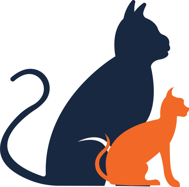 猫标志符号设计模板图片下载