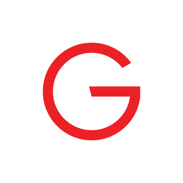 字母G简约几何圆形标志图片下载