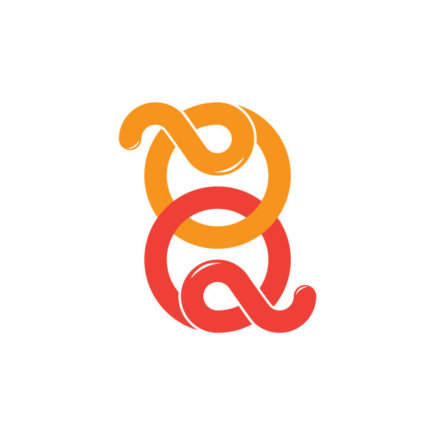 相连的圆形重叠线logo图片下载