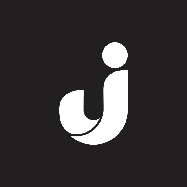 字母J曲线3D标志图片下载