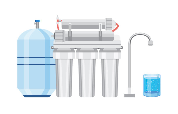 设置现代化的水过滤器一个单位隔离图片下载