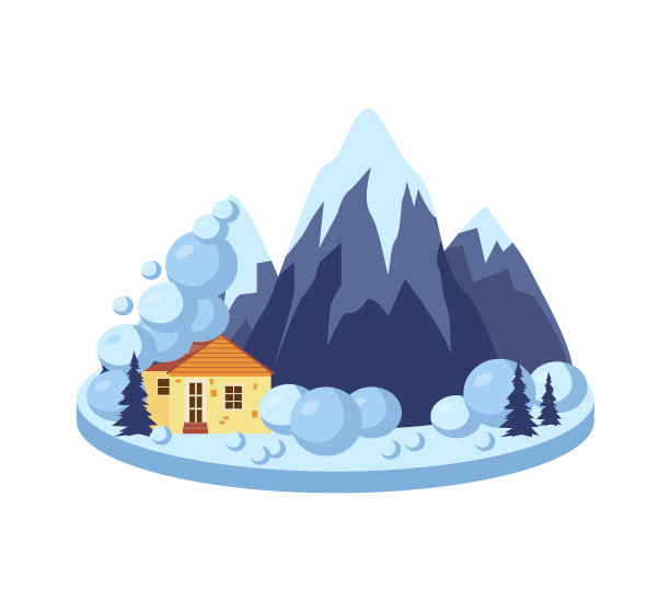 毁灭性影响雪雪崩平坦图片下载