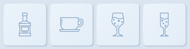 设行威士忌，玻璃瓶，香槟图片下载