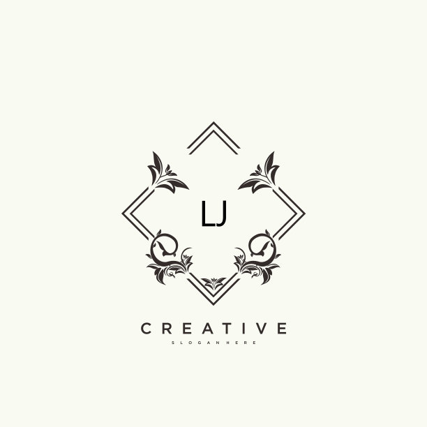 Lj美最初的标志艺术书法标志图片下载