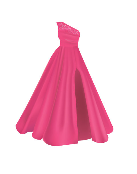 粉红色的女人衣服图片下载