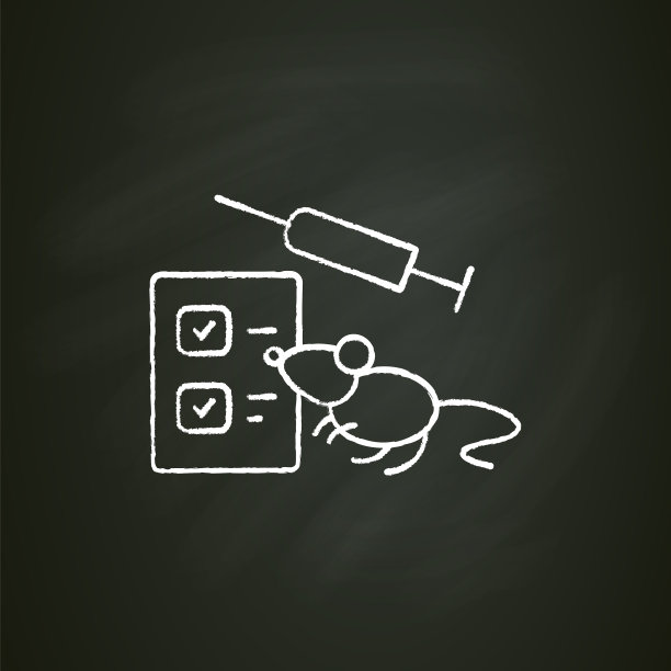 动物测试粉笔图标图片下载