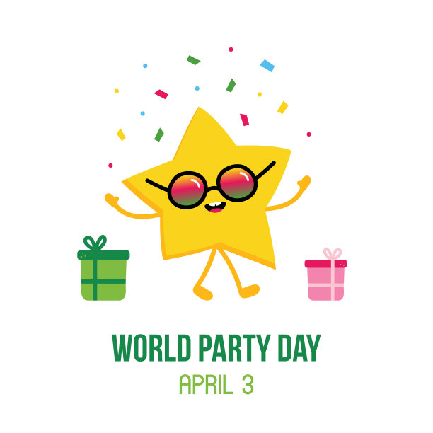 世界派对日卡片图片下载