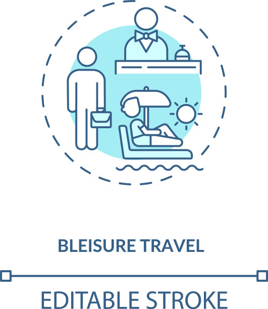 休闲旅游概念图标图片下载