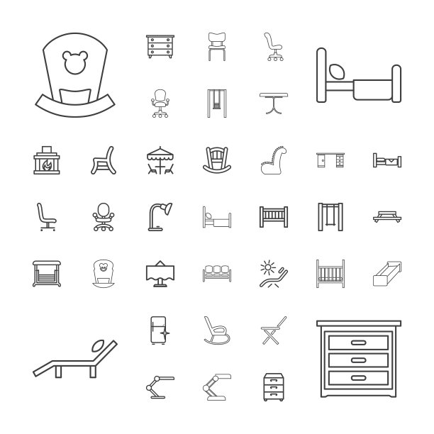 家具的图标图片下载