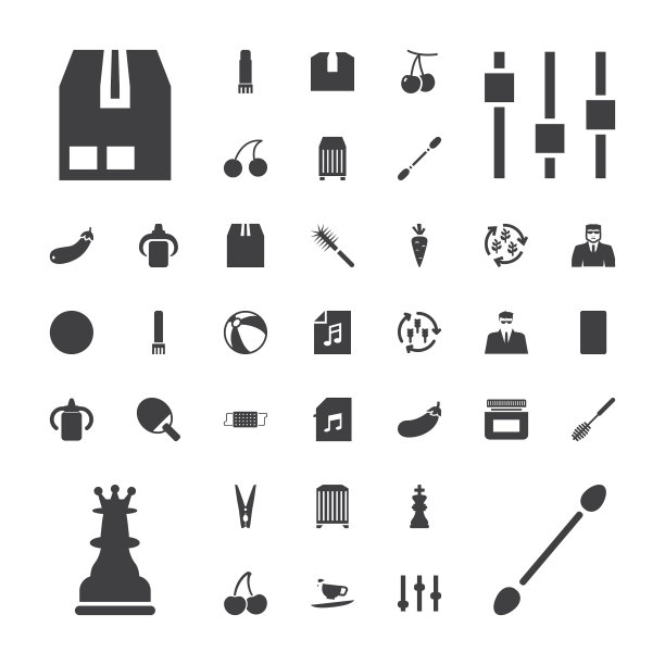 37个特写镜头图标图片下载