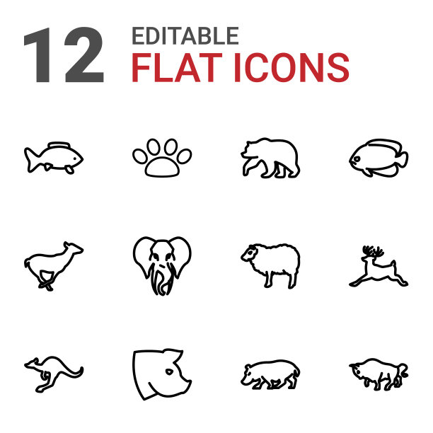 野生动物图标图片下载