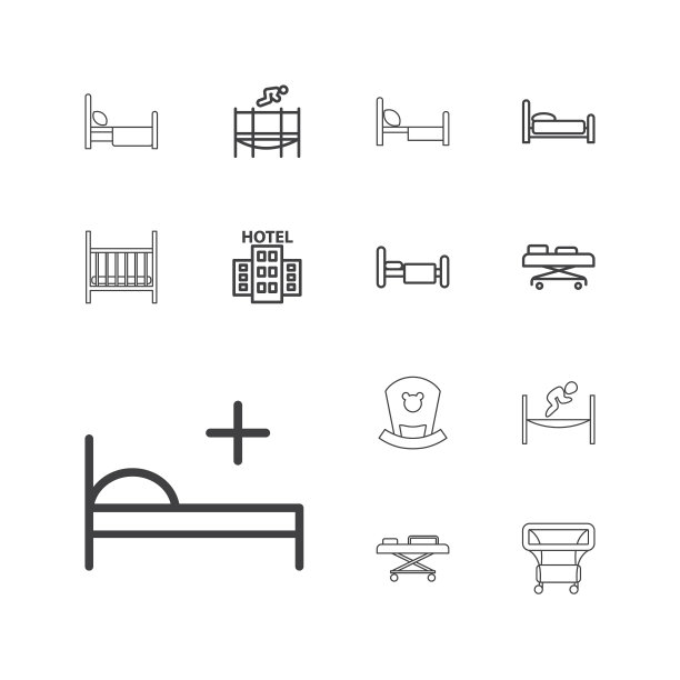 床上的图标图片下载