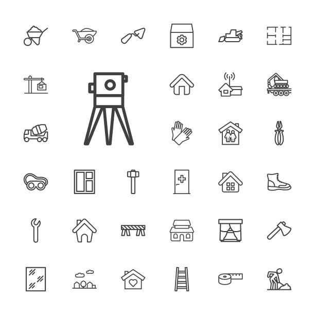 建筑图标图片下载