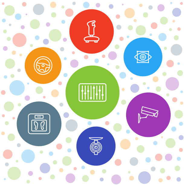 7个控制图标图片下载