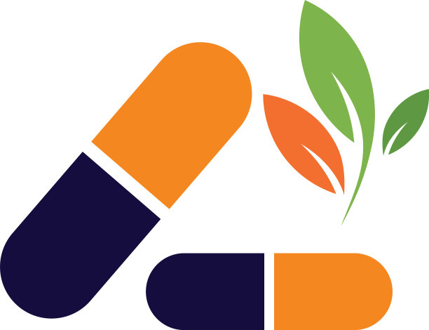 草药补充-天然药物标志模板图片下载