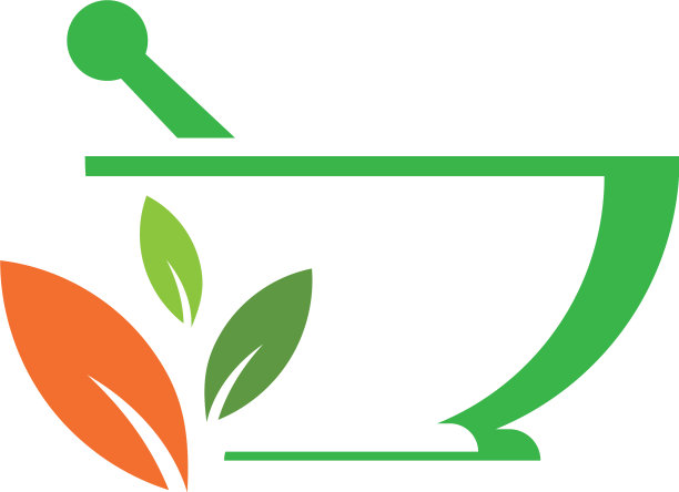 草药补充-天然药物标志模板图片下载