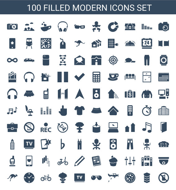 100年现代图标图片下载