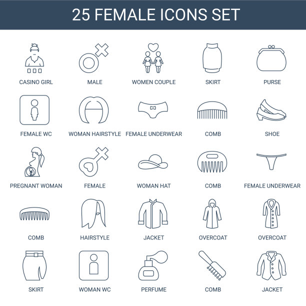 女性的图标图片下载