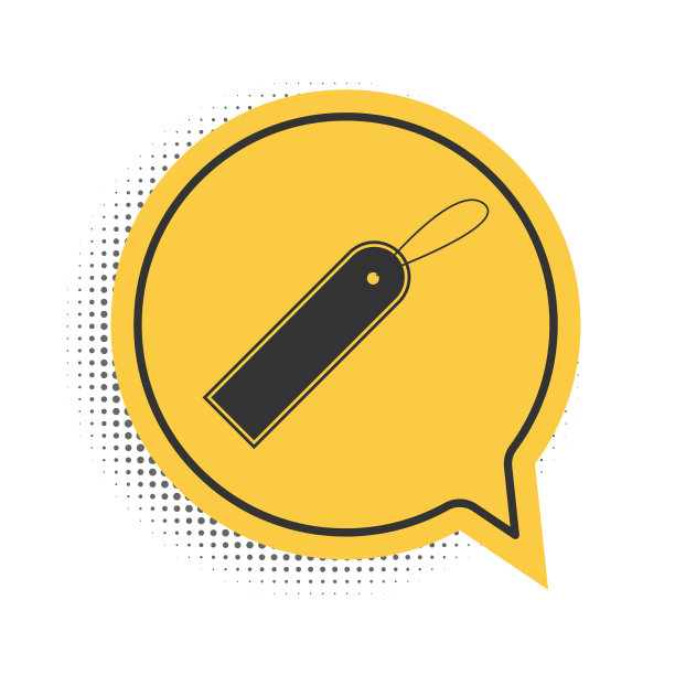 黑色空白标签模板价格标签图标孤立图片下载