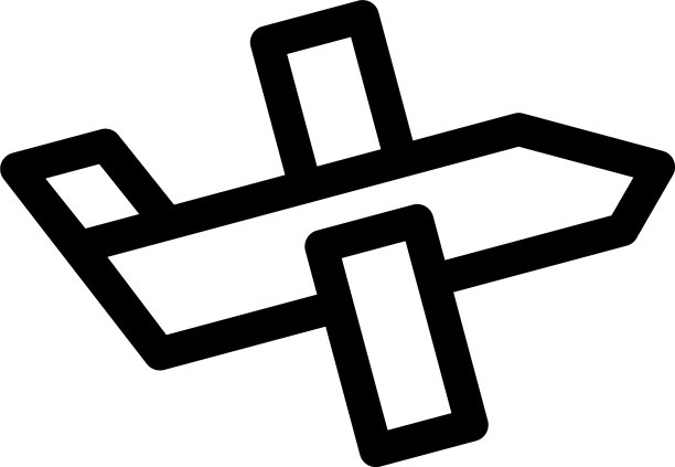 飞机图标或标志孤立标志符号图片下载