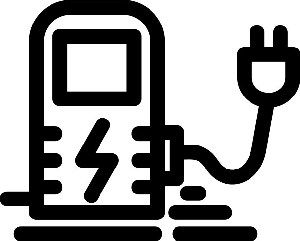 充电站图标或标志孤立标志符号图片下载