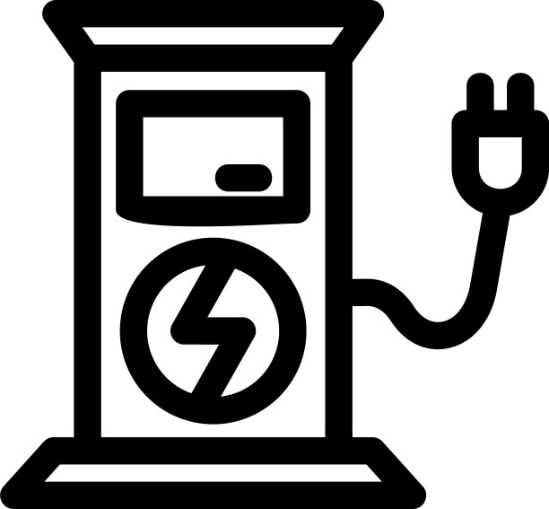 充电站图标或标志孤立标志符号图片下载