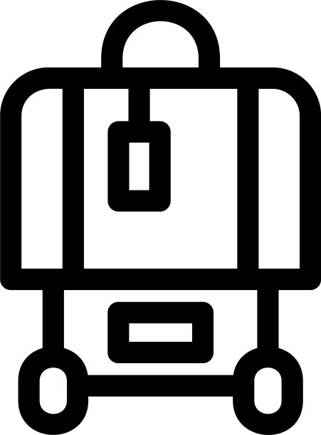 行李标志或标志孤立标志符号图片下载