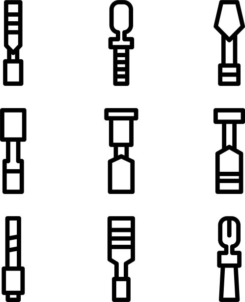 雕刻的图标或标志孤立的标志符号图片下载