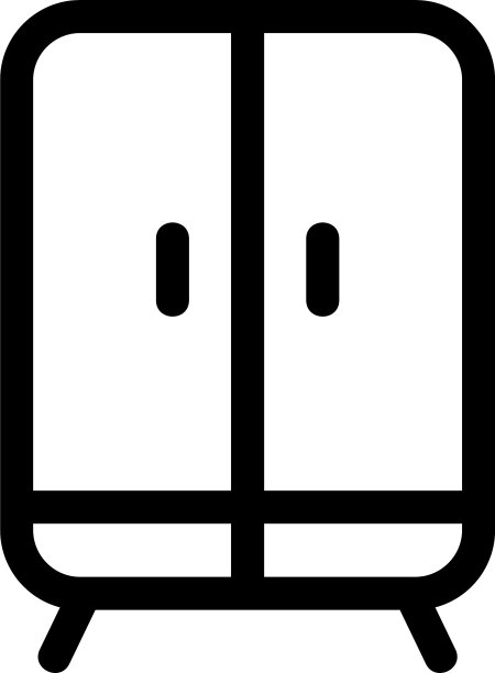 碗柜图标或标志孤立标志符号图片下载