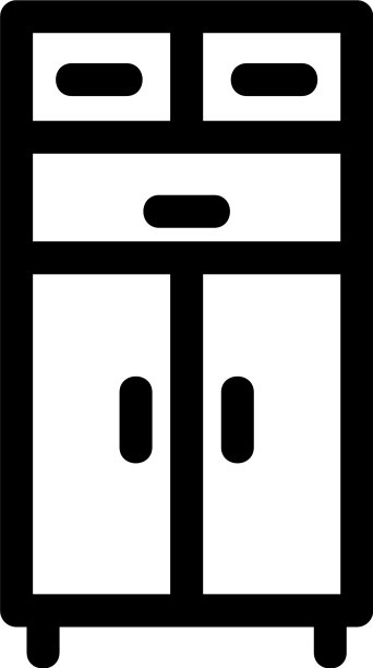 碗柜图标或标志孤立标志符号图片下载