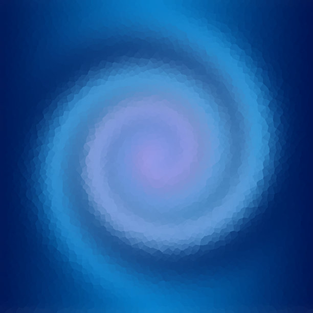 抽象蓝色水晶脆性螺旋形背景。图片下载