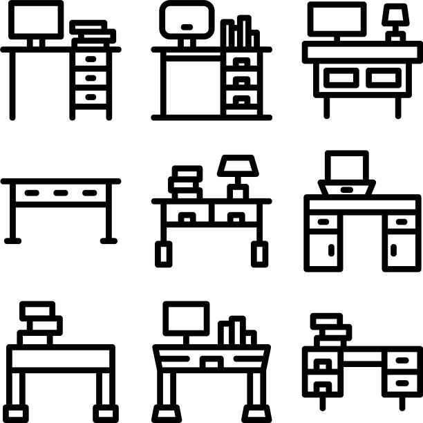 桌面图标或标志孤立标志符号图片下载
