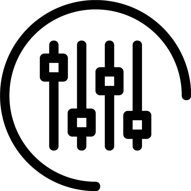 均衡器图标或标志隔离标志符号图片下载