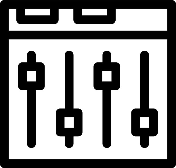 均衡器图标或标志隔离标志符号图片下载