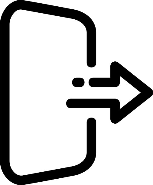 退出图标或标志孤立的标志符号图片下载