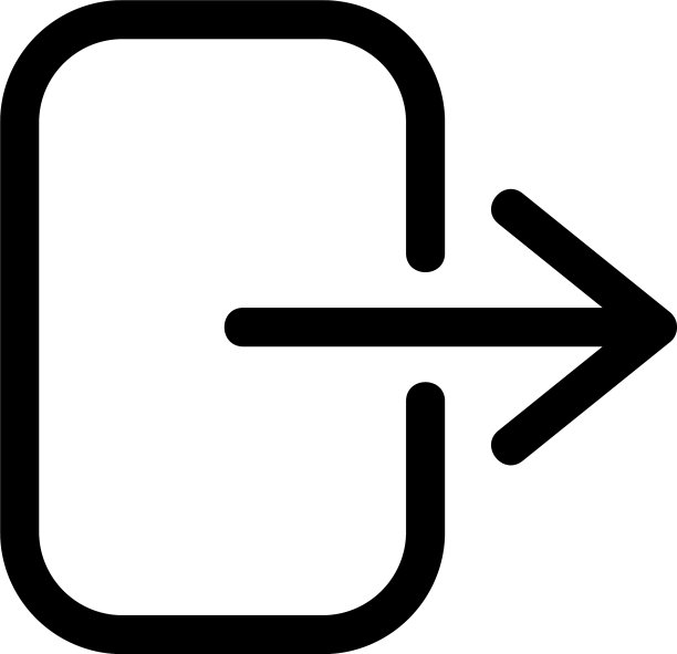 退出图标或标志孤立的标志符号图片下载