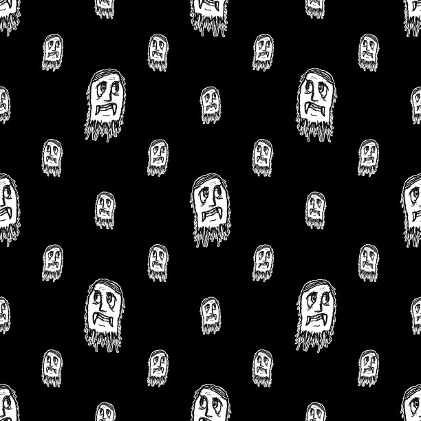 素描怪物铅笔画图案图案图片下载