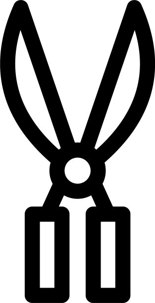 剪子图标或标志孤立符号符号图片下载