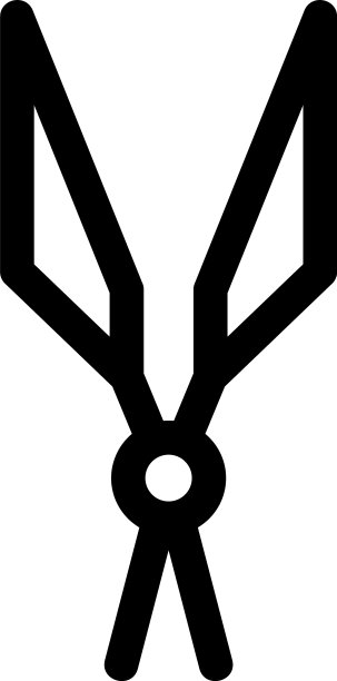 剪子图标或标志孤立符号符号图片下载