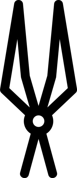 剪子图标或标志孤立符号符号图片下载